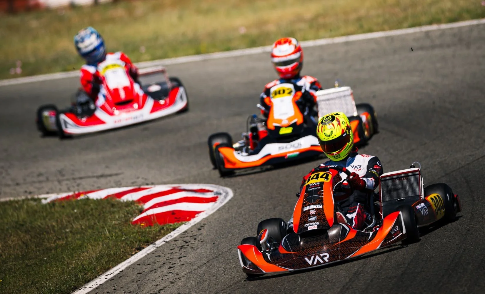 Noah Wolfe Racing kart on track